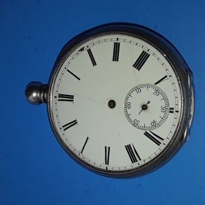 Antique Non Running J. Miller Silver English Pocket Watch